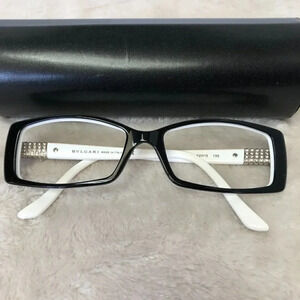 Bvlgari Eyeglasses BV 4039B 5005 Black On White 52-15-135 FRAMES ONLY